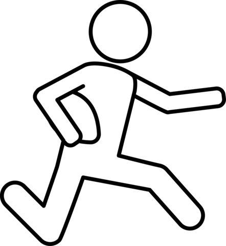 Running Back Coloring Page